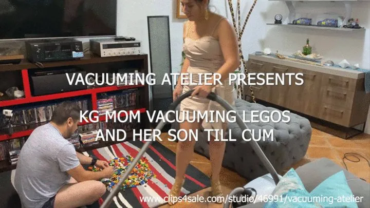 REQUEST: STEP-MOM VACUUMING LEGOS AND HER STEP-SON TILL CUM