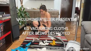 KG VACUUMING CLOTHS AFTER BEING DESTROYED