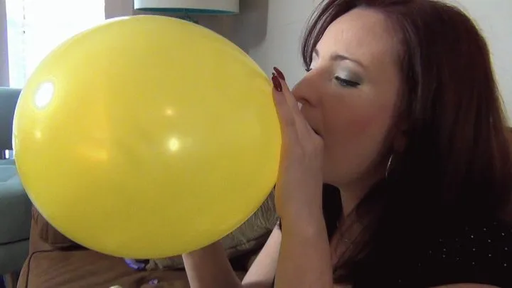 LANA LANE'S FIRST BLOW TO POP BALLOONS