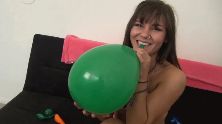 RIO'S FIRST TIME BLOWING UP BALLOONS