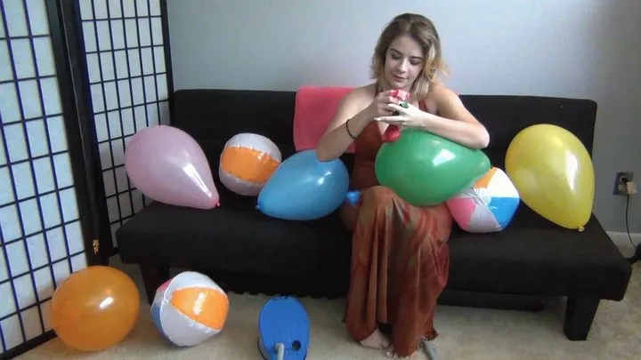 CARMEN INFLATES HERSELF & BECOMES A HUMAN BALLOON