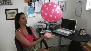 DANICA FINDS BALLOONS AT WORK