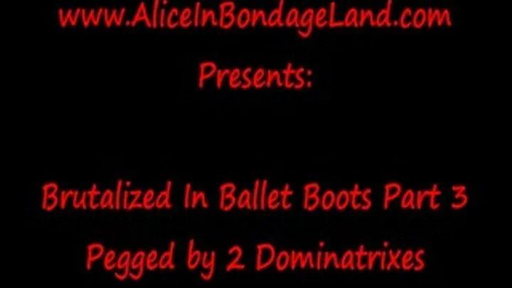 Pegging & Pounding Pt 3 Brutalized In Ballet Boots Strap-On FemDom