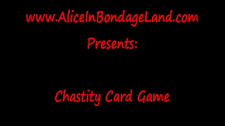 Chastity Card Game 5 Card Lockup FemDom Mistress POV