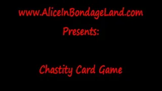 Chastity Card Game 5 Card Lockup FemDom Mistress POV