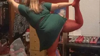 Yuletide Yoga in Pantyhose