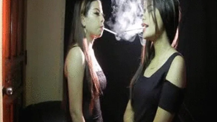 Misaki and Pia, Smoking Mum's Cigarettes Part 2