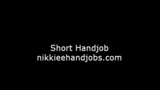 Short thick penis handjob