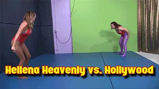 Hellena Heavenly vs. Hollywood! - Leotard & Tights Knockout Wrestling! - FULL VIDEO - 60p MP4