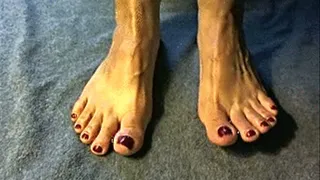 Veiny feet after running