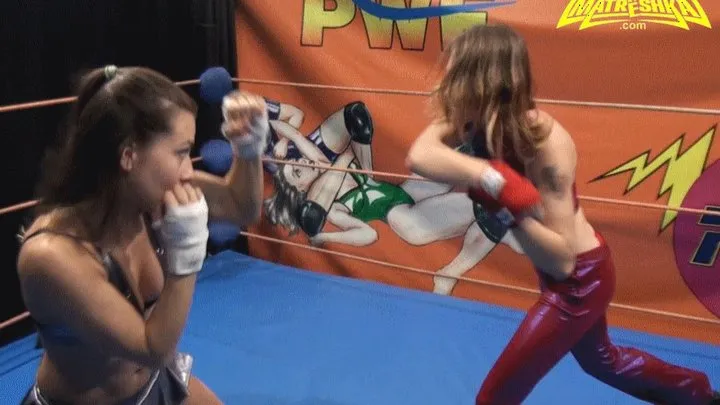 Lilu vs DevilGirl MMA-style prowrestling match