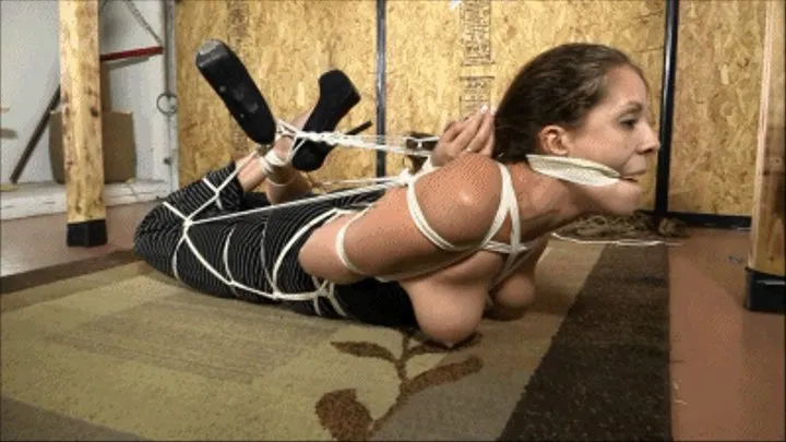 Easing Nikki Through Her First Reverse Prayer Hogtie (6000kbps High Quality )