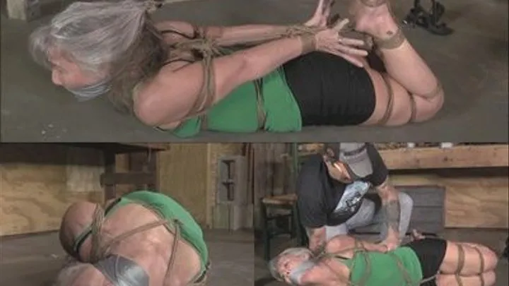 Brutally Hogtied Milf