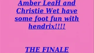 AmbeRLeaH and Christie Wett FOOT Play with Hendrix. PART 3