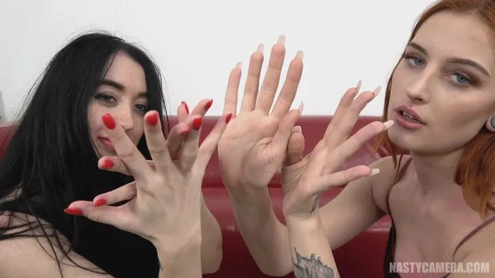 Barbora and Krisina hand fetish