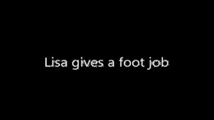 Lisa Gives Muzio his first foot job