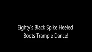 Amazon Eighty's Spike Heels Black Boot's Trampling