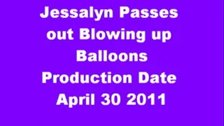 Jessalyn Blowing up Balloons