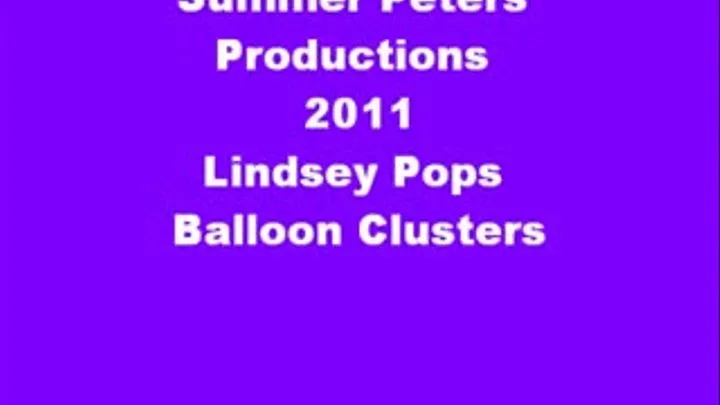 Lindsey Pops Balloon Clusters