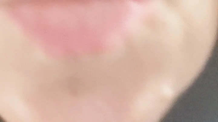 a deep close-up of my mouth