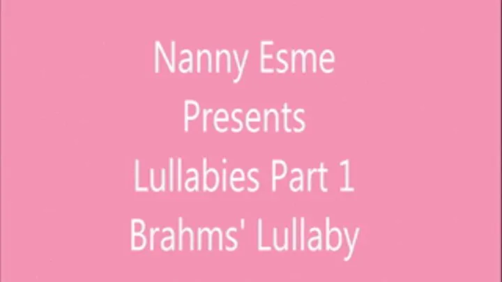 Lullabies part 1