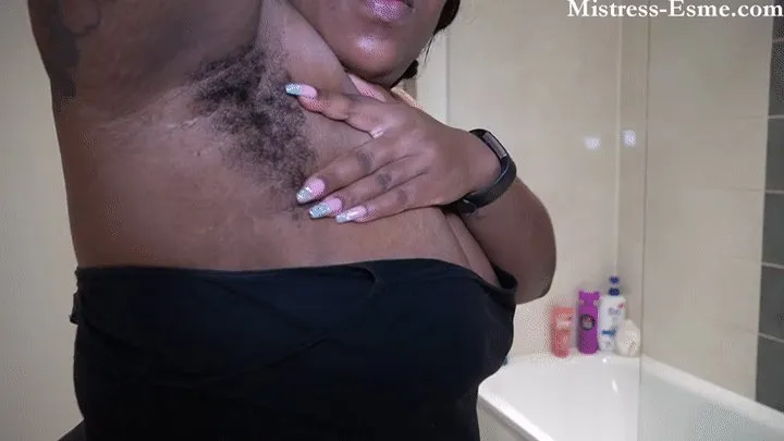 Hairy armpit shaving