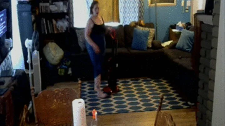 vacuuming queen