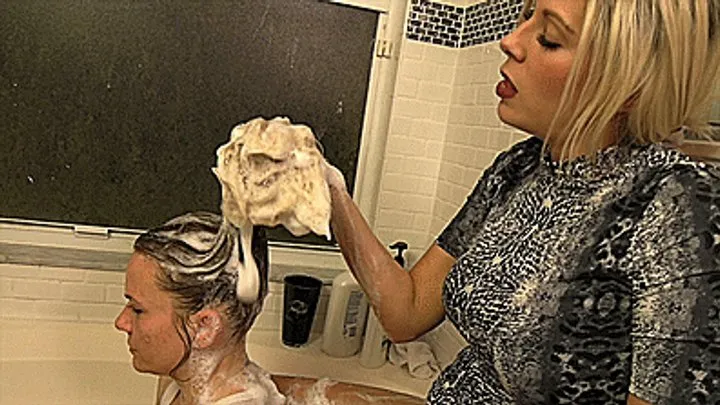 Nikki Brooks Gives Angel Lee Brutal Hair Washing