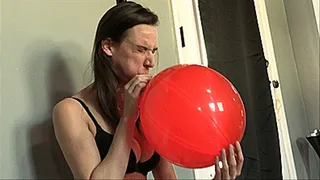 Balloon Blowing & Popping Fun With Alora Jaymes
