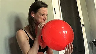 Balloon Blowing & Popping Fun With Alora Jaymes