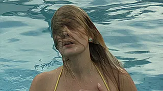 Wet Hair Pool Tricks With Vika