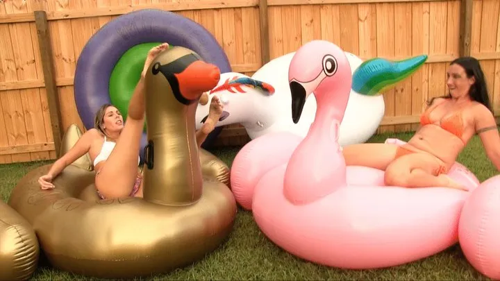 Inflatable Fun With Wenona & Nikki Brooks