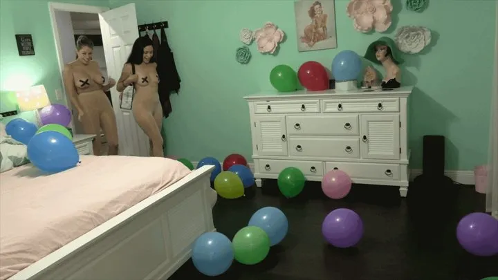 2 Girl Pantyhose Balloon Sensory Fun With Nikki Brooks & Sushii Xhyvette