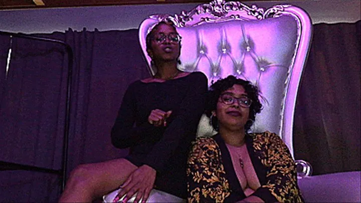 Sexy Edging JOI With Ebony Step-Sisters Indie & Phoenix Fire