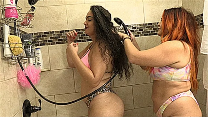 Hair Washing Fun With Goddess Marcy & Scarlett Venom