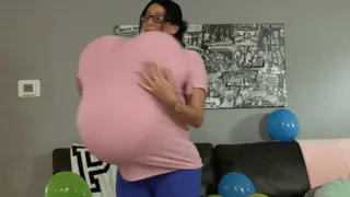 Nikki Brooks Inflates Balloons While Inflating Herself