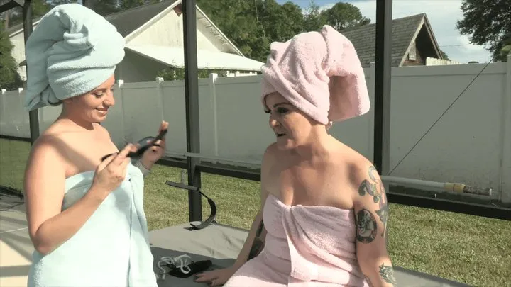 Towel Fetish Sensual Lesbian Massage Fun With Ashlynn Taylor & Whitney Morgan