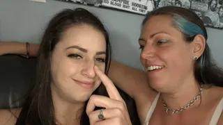 Indica Jane Gets Sensual Nose Worship From Vanessa Rain