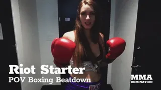 Riot Starter POV Boxing Beatdown