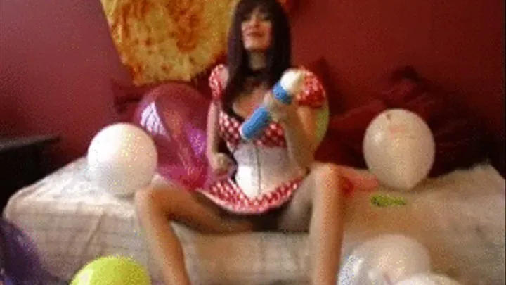 Balloons Inflatable and Popping with Rednails!