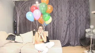 ANNA IS WAY TOO FUNNY INHALING HELIUM BALLOONS - QUICK TIME FOR