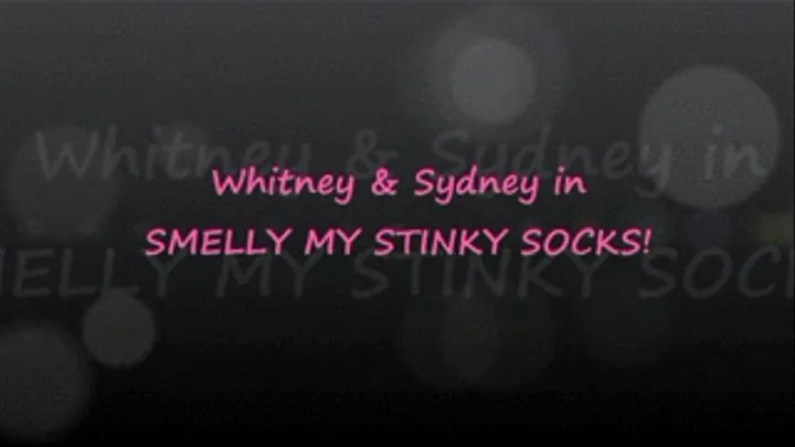 Whitney & Sydney: Sniff My Smelly Socks!!