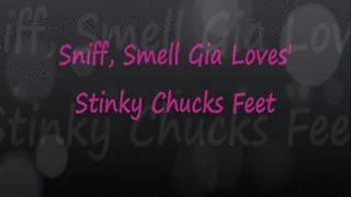 Sniff Smell Gia Loves' Stinky Chucks Feet