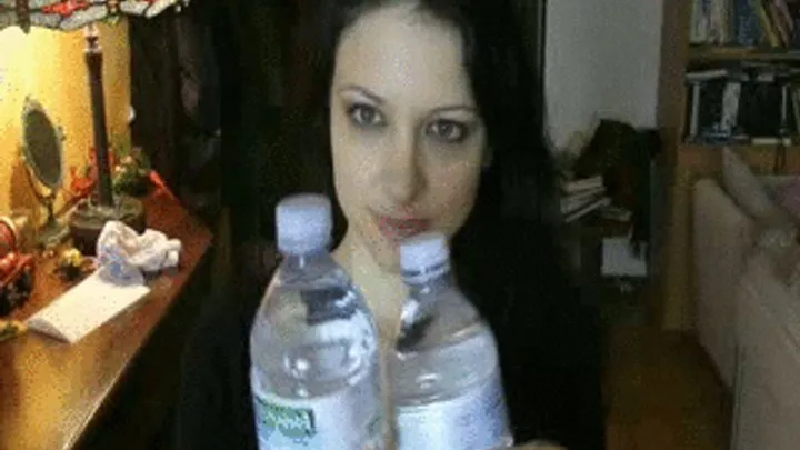 2 half liters water ( THROAT FETISH)