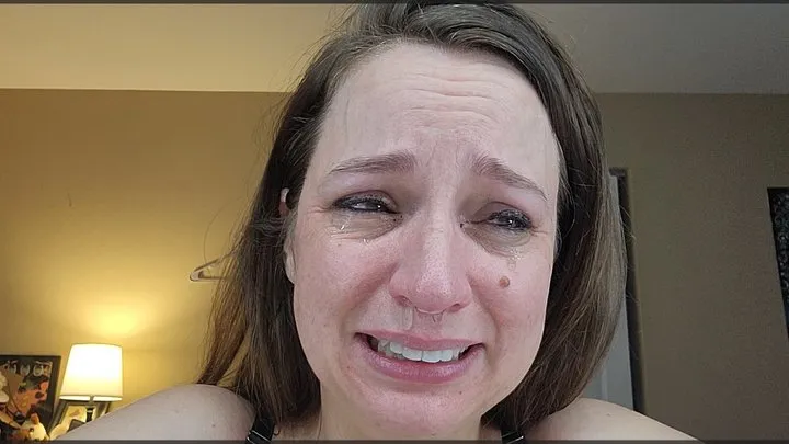 Crying at Home with Liz River, Real Tears, Ruined Make Up, Snot, Humiliation, Sobbing, Embarrassed, Eye Fetish