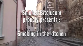 Smoking in the kitchen