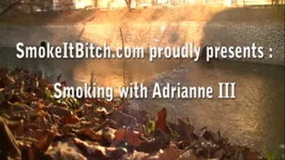 Busty Adrianne smoking two at once!!