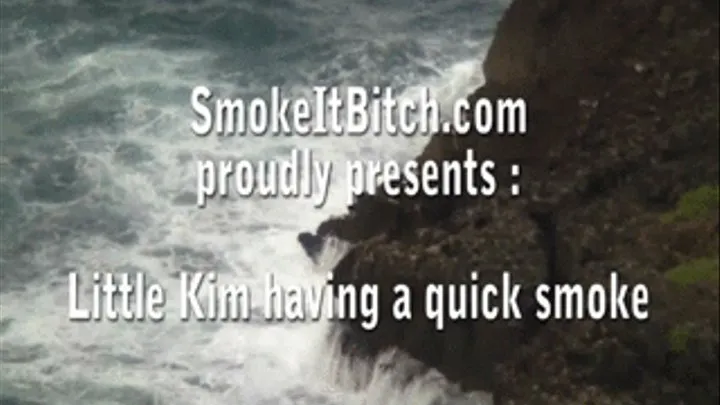 Little Kim is smoking again