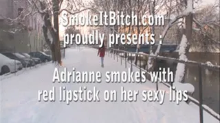 Lipstick smoke fetish