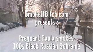 Pregnant amateur smoking